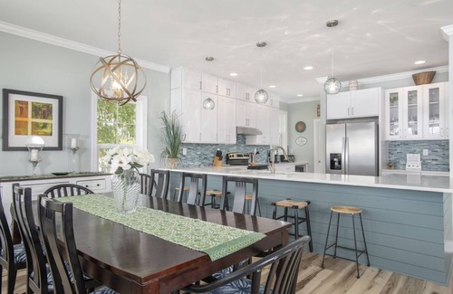Straits House | Sunset Bay Retreat- Sound Front Home with Dock