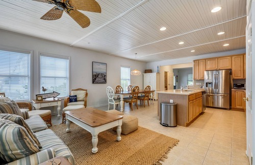 Sunset Island House | Sunset Island Beach House w/3 Large Decks, 75' TV, quick walk to amenities