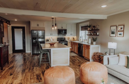 Fennville House | Sunset on Hutchins Lake: 3 bedroom family oasis. Pet friendly with fenced yard.