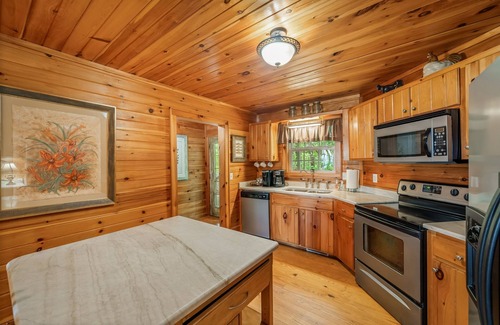 Mentone Cabin | Sunset ROCKS-sleeps 8 with brow view, hot tub, & fire pit
