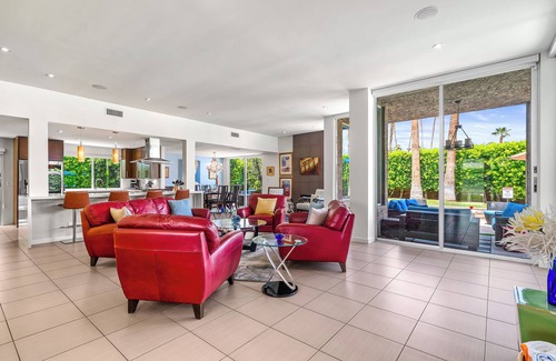 Deepwell Estates House | Suntan Palms - Bold Design, Poolside Fun, Spa, Fire Pit & Views