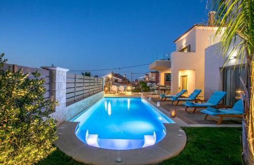 Agia Marina Villa | Sup Villa Marina Mare Sauna-Hammam & Heated Pool - BBQ
