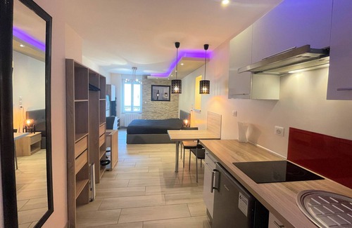 Montlucon Apartment | Superb furnished and equipped Studio in the heart of downtown in secure residence