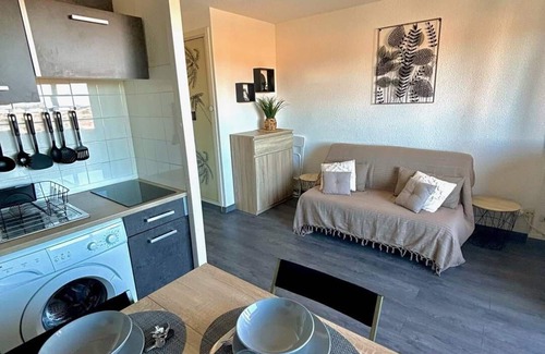 Le Barcares Apartment | Superb studio direct access to the beach 2LAMP36