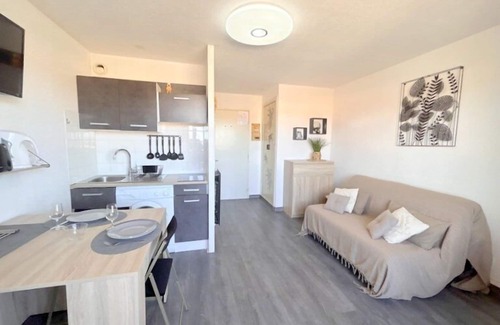 Le Barcares Apartment | Superb studio direct access to the beach 2LAMP36