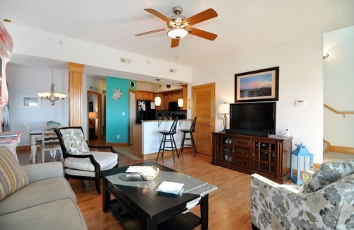 Nags Head Condo | Surround Sound: Sound View, Shared Pool, Balcony