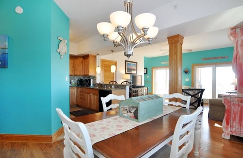 Nags Head Condo | Surround Sound: Sound View, Shared Pool, Balcony