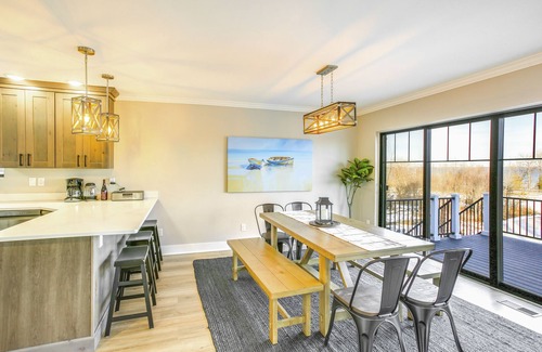 Suttons Bay House | Suttons Bay Home: Hot Tub, Lake Views & Fire Pit