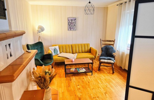 Falkenberg Apartment | Tasteful vacation apartment with large summer terrace and fireplace
