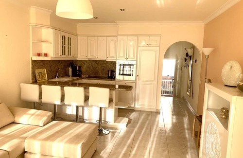 Los Gigantes Apartment | Tenerife South, luxury house, sea views, balcony and garden, 5min beach&town