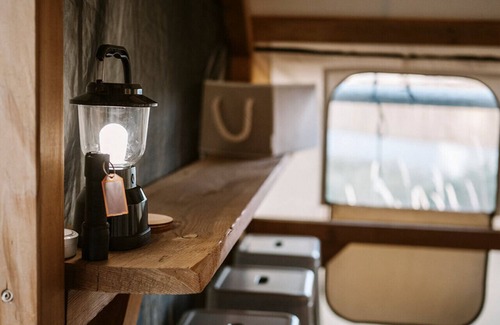 Emigrant RV Rental | Tent # 2 @ TINY TOWN CAMPGROUND- Boutique camping