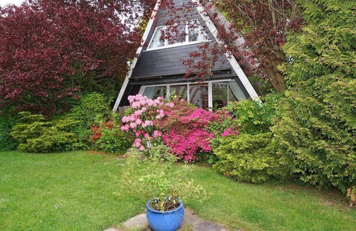 Damp House | Tent roof house for the whole family - - with forest view and fiber optics