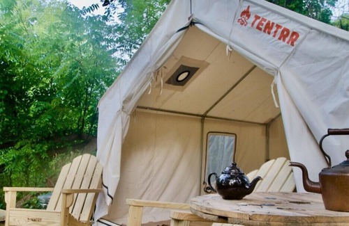 Great Barrington RV Rental | Tentrr Signature Site - Great Barrington Glamping With Goats and Bunnies on Prop