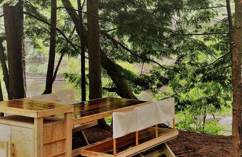Bennington RV Rental | Tentrr Signature Site - Riverside Reflections. Peaceful Pines.