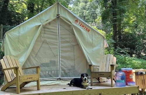 Lynn RV Rental | Tentrr Signature Site - Creekside Campsite at Silver Creek