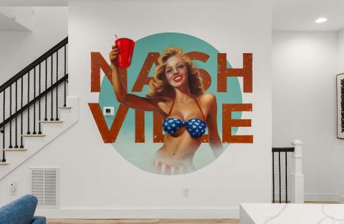 Katie Hill Neighborhood House | The Americana Abode Rooftop Hot Tub Game Room