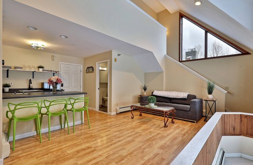 Killington Cabin | The Birch Ridge: Owner's Suite #5 - Queen/sofa Bed Suite In Killington. Hot Tub. Renovated. 1 Bedroom Home