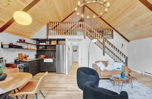 Locust Lake Village Cabin | The Black Pocono Chalet | Modern Cabin in Nature