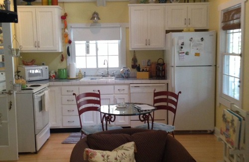 Trenton Cottage | The Blue Cottage located in the woods on Lookout Mountain in Rising Fawn GA