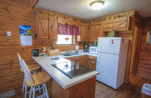 Blairsville Cabin | The Cabin Cove Pet Friendly cabin with creek frontage. 3 bedroom, internet