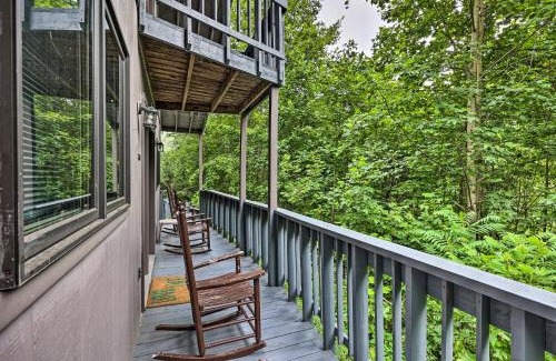 Roan Mountain House | The Chalet Retreat Cabin Across from Creek!