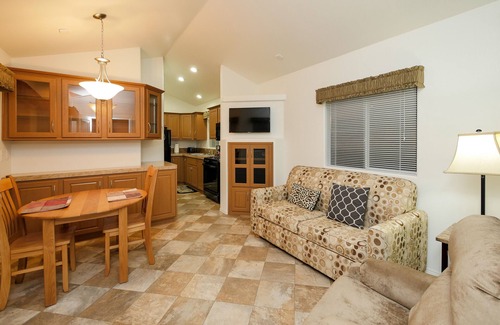 Hemet Cottage | The Cottages at Golden Village Palms RV Resort
