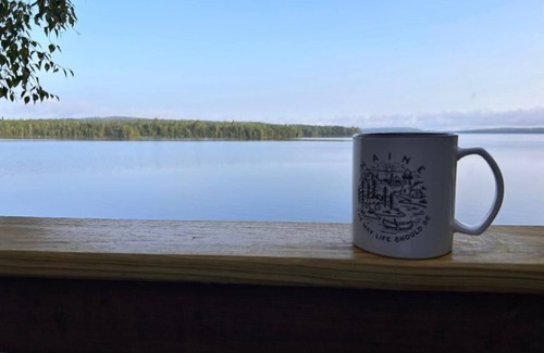 Northeast Somerset Cabin | The Crooked Nook 2-bedroom waterfront cabin in brilliant Rockwood with WiFi
