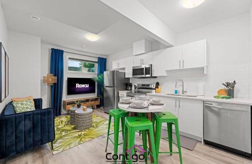 Jasper Place Apartment | The Den, Centrally Located Suite, King Bed, WiFi!