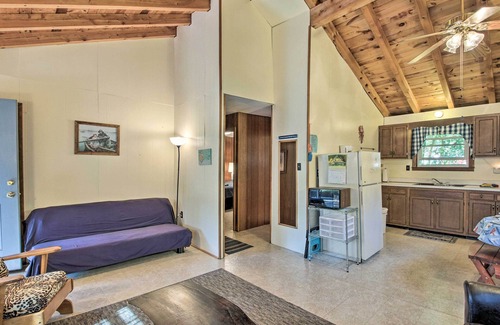 Raymond Cabin | 'The Den' Raymond Home w/200 Feet of Sandy Beach!