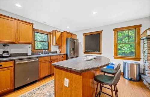 Pittsfield House | The Getaway: Relax with hot tub, fire pit, and mountain views—just 15 mins from Killington slopes!
