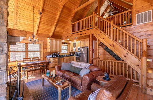 Alpendorf Cabin | The Heartwood - game room, fire pit, privacy