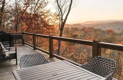 Blue Ridge Cabin | The Hilltop Haus Stunning Views Gym Saunan