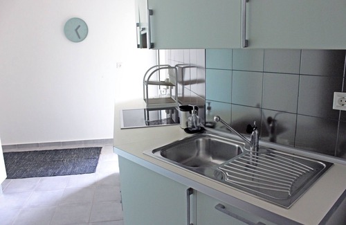 Kato Stalos Apartment | The "LifeGuard" Seafront Luxury Flat, 15meters from beach!