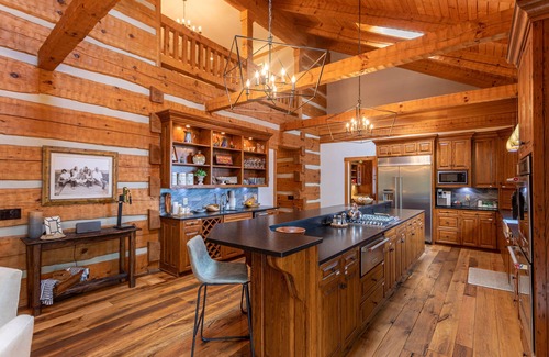 Banner Elk House | The Matney Ridge Estate- home with hot tub and firepit