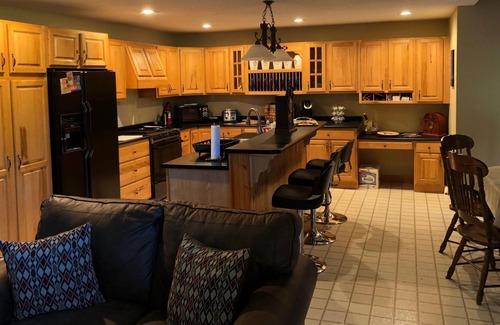 Carp Lake House | The Pines on Cecil Bay: our home on the Carp River with Lake Michigan view