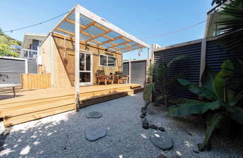 New Plymouth House | The Secret Studio, Outdoor Bath & Pizza Oven