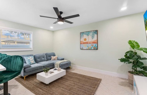 Cocoa Beach Apartment | The Shark Tank: Margaritaville, Steps to Beach, Shops & Downtown Cocoa Beach