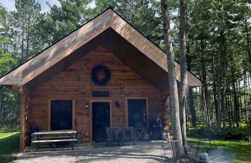 South Boardman Cabin | The Shire, a fun cabin retreat. Warm and cozy, nestled trailside in the woods.