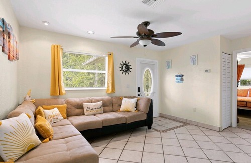 St. Petersburg - Clearwater House | The Sunshine Sanctuary with Hot Tub, Game Room and Fire Pit