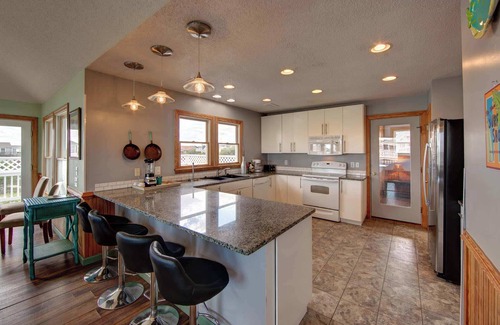 Whalehead Beach House | Third Row Whalehead Home with Pool and Spa, Sleeps 22!