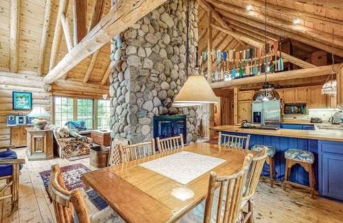 Presque Isle House | Three-Level Lakefront Getaway w/Free WiFi, Wood Fireplace, Game Room, & Dock