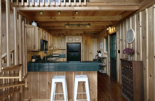 Six Mile Ski Chalet | THREE-LEVEL LAKEFRONT DESIGNER CHALET: ONLY 9 MILES FROM CLEMSON!