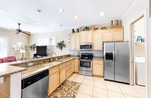 Crescent Beach House | Three-story beach getaway w/a shared pool, free WiFi, & a private washer/dryer