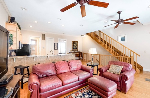 Crescent Beach House | Three-story beach getaway w/a shared pool, free WiFi, & a private washer/dryer