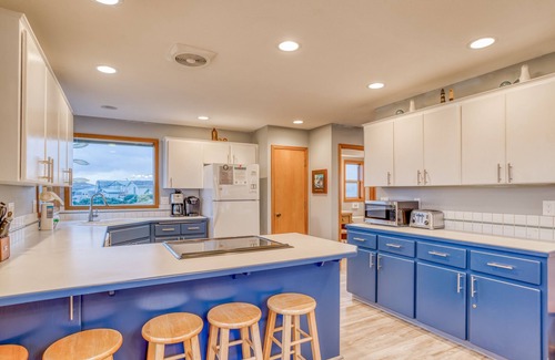Pacific City House | Three-Story Home has Ocean, River and Mountain Views Two Blocks from the Beach!