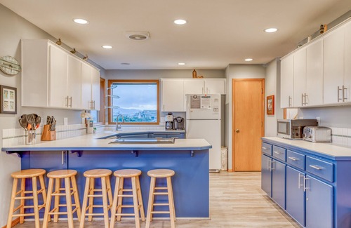 Pacific City House | Three-Story Home has Ocean, River and Mountain Views Two Blocks from the Beach!
