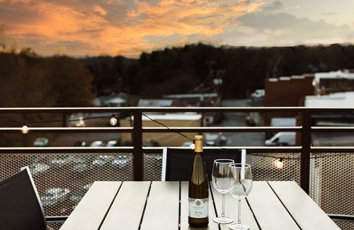 Jonesville Apartment | Three Trails Studio Loft Historic Downtown | Wine Country | Rooftop Deck
