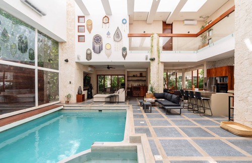 Tulum Villa | ¡TIKAL! Luxury 4BR Private Pool & Gym, 24/7 Security