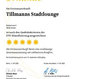 Norden Apartment | Tillmanns Stadtlounge