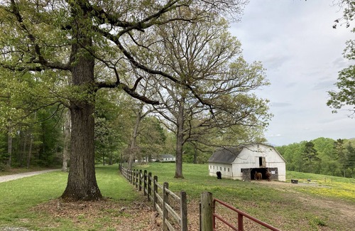 Mills River House | Tilt'n B Farm - Main House w/Horses, Views, Tennis, Trails, Fire Pit